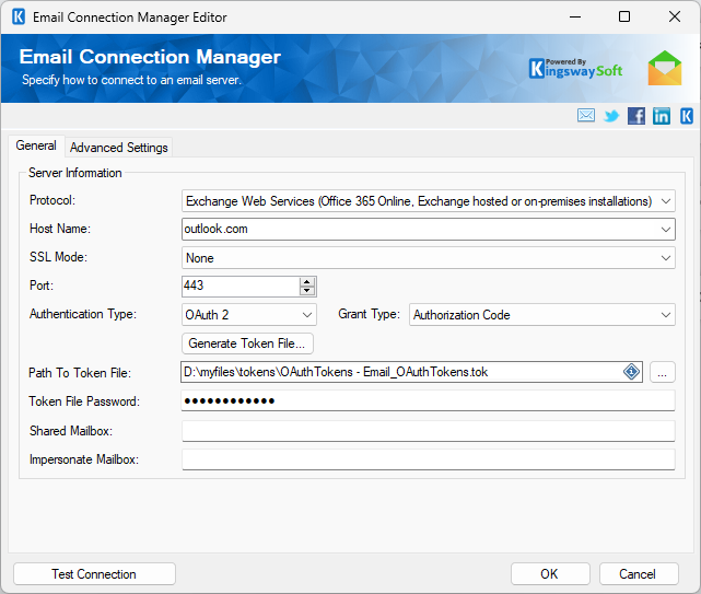 Email Connection Manager - OAuth2 Authorization Code